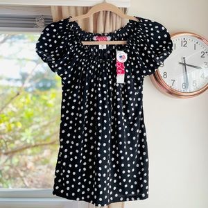 🌵3/$20 - Carol Rose - Black Polka Dot Top
